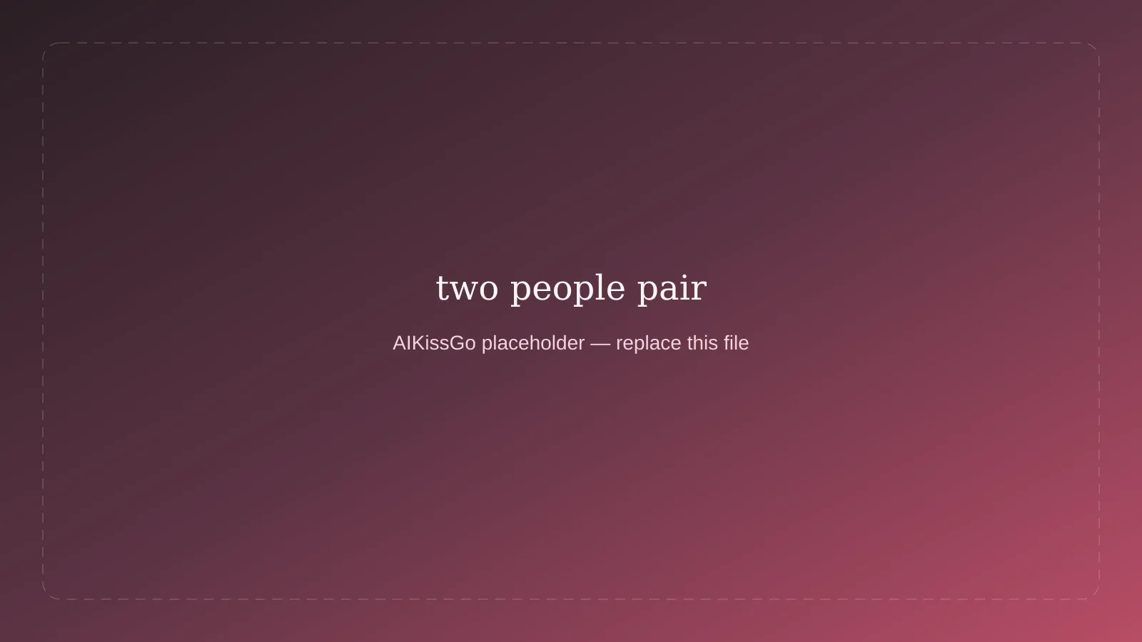 Placeholder for matching two portrait photos